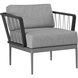 Catania Dark Grey / Copacabana Grey Outdoor Armchair